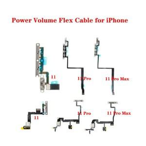 전원 볼륨 스위치 켜기 끄기 iphone 호환 11/11 Pro/11 Pro Max용 금속 브래킷 어셈블리가 있는 플렉스 케