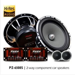 PUZU 업그레이드 고해상도 양방향 구성 요소 자동차 오디오 스피커, 360W Max. 출력 파워 딥 베이스, 완전