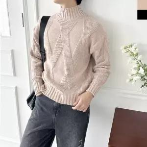 모로엠 남성 반폴라 터틀넥 니트 티셔츠 DM-KN-QKAA920