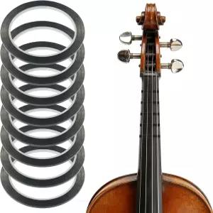 Classicseali 8 롤 바이올린 테이프 3mm 핑거 및 다양한 오케스트라 악기용 지판 음 위치 블랙