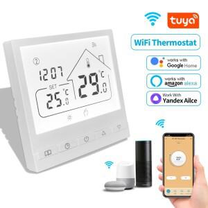 Tuya WiFi 스마트 온도 조절기워터/가스 보일러 전기 바닥워터 난방 컨트롤러 APP 음성 제어 Goole Home