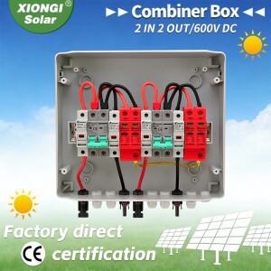 600V 태양광 DC PV 결합기 박스 2입력 2출력 차단 스위치 DB (퓨즈  MCB  SPD 포함) 패널 포토볼타익 보호