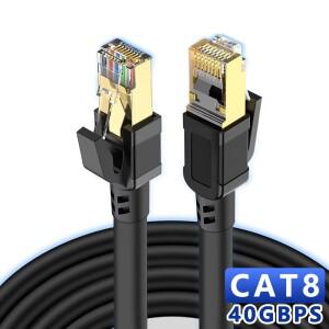고속 Cat 8 이더넷 케이블 40Gbps 2000MHz SFTP RJ45 네트워크 인터넷 랜 패치 코드 노트북 플스호환 라우