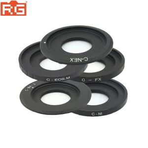 카메라 렌즈 C 마운트 C-NEX C-M4/3 C-FX C-N1 C-AI.Z 어댑터 링 (소니호환  캐논호환 EOS  .M  .R  니콘