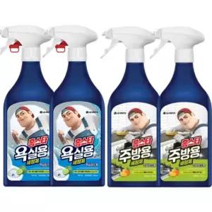 홈스타 욕실용 500ml, 2개 + 뿌곰싹 500ml, 2개
