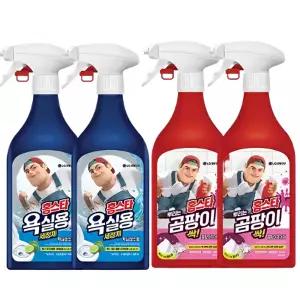 피죤 배수구 세정제 드릴펑 1L, 3개 + 드릴펑 2L, 1개