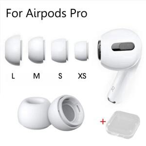 Airpods Pro 1/2 이어 패드 용 실리콘 케이스 압력 완화 구멍 캡 쿠션 버드 에어 포드호환 프로