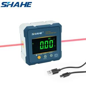 SHAHE 디지털 앵글 파인더 각도기  2 In 1 레벨 각도 게이지 충전식 경사계 측정 도구