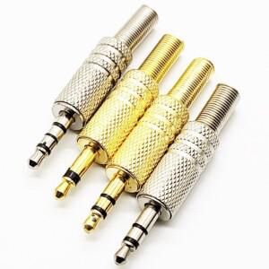 1pc 교체 3.5mm 2/3/4 극 남성 수리 헤드폰 오디오 잭 플러그 커넥터 대부분의 이어폰 납땜