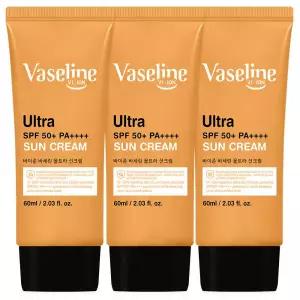 조은하우스 바이존 선크림 60ml 3개 바세린 자외선차단제 선블록 SPF50+ PA++++ 967122