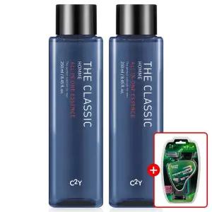 조은하우스 C2Y 더 클래식 남성 화장품 올인원 옴므 에센스 250ml 2개 남자화장품 +면도기 1팩 증정 966808
