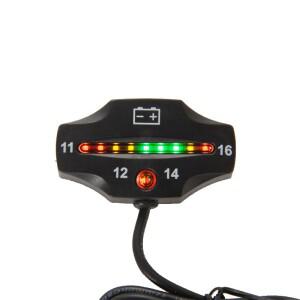 배터리 게이지 볼트 LED 미터  표시기  자동차 바이크 오토바이 ATV 트랙터 트롤링 전동 스키 전자 자전거
