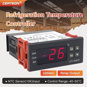 STC-8080A+ 온도 컨트롤러  냉장고 및 냉동고용  냉각 제상  디지털 디스플레이  스마트 제어