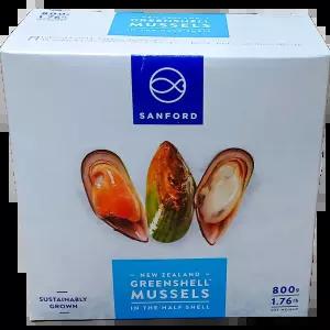 냉동홍합 (하프쉘 자숙) 800g 식당용 뷔페
