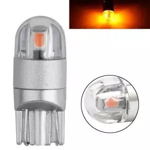 194 168 LED 번호판 라이트 사이드 램프 DRL 앰버 범용 자동차 조명 액세서리 1x T10 2SMD 3030 W5W