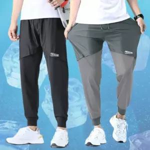 남자 여름 바지 쿨링 밴딩 조거 팬츠 얇은 슬림핏