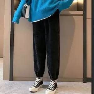 추리닝바지고무줄바지 여자 집앞 외출 마트 룩 골지 밴딩 조거 팬츠 바지