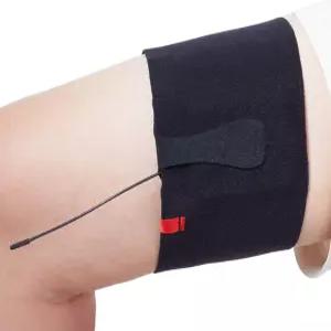 마이크 송신기 스트랩 벨트 연극용 부드럽고 통기성 좋은 소재 대부분의 호환 가능 검정 M
