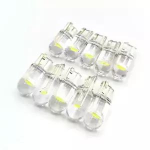 10PCS 새로운 T10 W5W WY5W 168 501 2825 COB LED 자동차 웨지 주차 조명 측면 도어 전구 악기 램프 자동