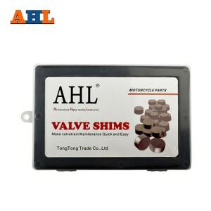 AHL 바이크 오토바이 엔진 부품 조정 가능 밸브 패드 심 7.48mm 완전한 키트 캠 1.2 ~ 3.5 5개 포함