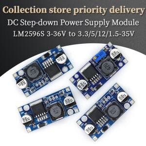LM2596S DC-DC DC 조정 가능 스텝다운 전원 공급 장치 모듈 레귤레이터 보드 3A 12/24 ~ 12/5/3.3V