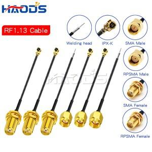 5PCS IPX-SMA 커넥터 케이블 SMA Male-uFL/u.FL/IPX-SMA Female RF1.13 RF 동축 WIFI 안테나 피그테일 연장