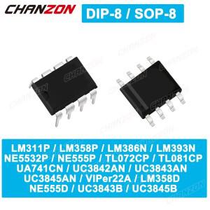 10PCS Ne555  집적 회로 칩 Ne 타이머 Ne5532 Lm358 Lm393 Tl072 Viper22a Ua741 Uc3843 IC