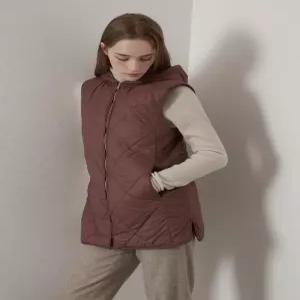 [데일리스트][데일리스트] 후드 롱기장 패딩베스트_MDEQCYW9181