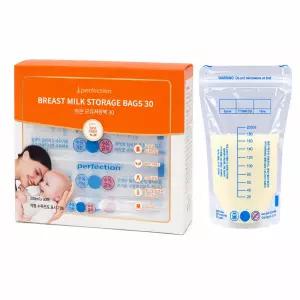 퍼펙션 변온 모유저장팩 200ml 30매 국내생산 지퍼 모유보관