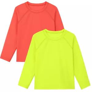 UPF50+ 긴소매 래쉬가드 수영셔츠 서핑상의 2팩