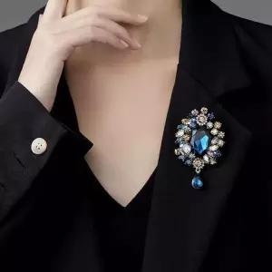 화려한 하트 물방울 미으 라인석 라 큐빅 배찌 가방