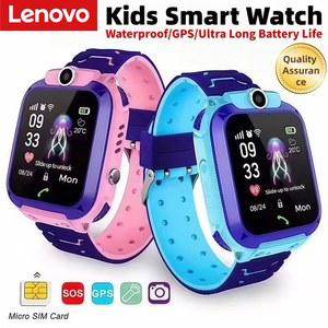 X AOM Q12 어린이 스마트 시계 어린이 방수 SOS Ant l-lost 전화 시계 음성 채팅 소년 소녀 Smartwatch 선물을위한 2G S M 카드