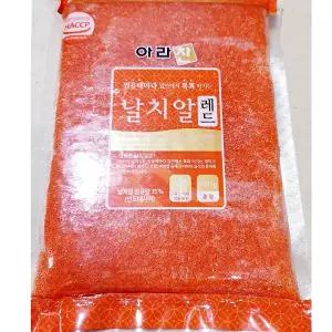 수앤서3 즉석식품 즉석식 아라찬 날치알 레드 500g 레드날치알 정확한 배송