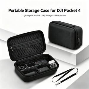 DJI 오즈모 포켓 4 액세서리용 휴대 케이스 크리에이터 콤보용 컴팩트 PU 가죽 수납 여행