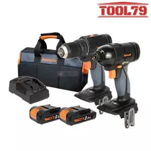 아임삭 AO418RM PLUS 충전콤보세트 18V 2.5Ah*2 AD414R + AI418M 충전드릴+임팩드릴