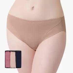 JHWPZ0M4 제임스딘 면스판 여성 노라인 생리 위생 팬티 3매 세트