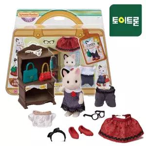 5462 패션 코디 세트 타운 걸 턱시도고양이 /실바니안패밀리