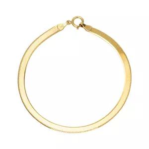 14K 여자 금 팔찌 스네이크 체인 3mm