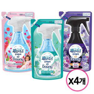 페브리즈 섬유탈취제 리필 320ml 4개 택1