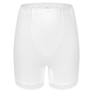 BYC 순면 복부 이중 덧댐 레이스 니트사 여자 5부 속바지(백색/85-105) BYT5624