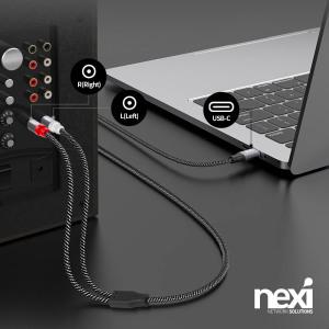 (NEXI) Type-C to 2RCA 케이블 5m (NX1494)
