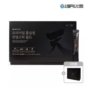 [대용량] 프리미엄 홍삼정 천명스틱 골드 10ml 100포 +쇼핑백 증정