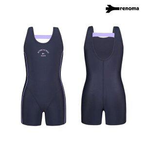 [레노마]여아 레터링 2부 반신수영복 딥그레이 RN-GS2F861-DG_CA