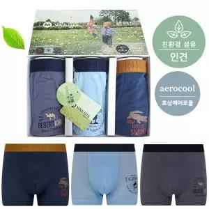 인견드로즈 남아사각팬티 3매 듀크인견 남아드로즈 시원한 사각팬티