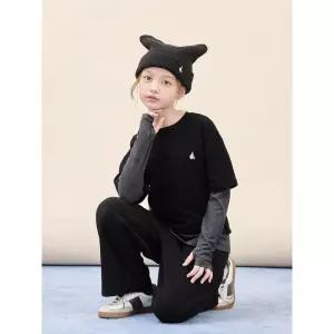 [BEANPOLE KIDS] 여아 레이어드 티셔츠  블랙 (BI5941G055) (BI5941G055)