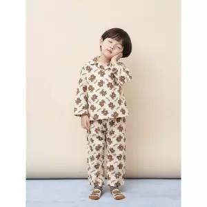 [BEANPOLE KIDS] 곰돌이 폴키 파자마 2PCS 상하 세트  아이보리 (BI5X41U060) (BI5X41U060)
