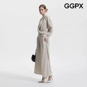 GGPX 백 버튼 밴딩 셔링 블라우스 투피스 GP9ST010F 304957