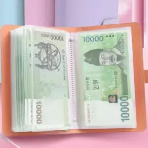 지폐수납지갑 현금수납 다이어리 플래너 일정 현금 다이어리 스케줄러