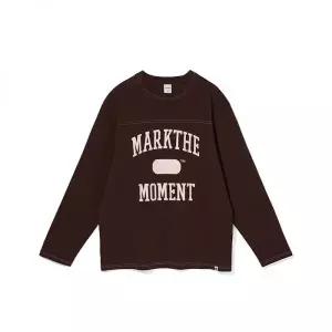 [정품] 마크엠 자켓 긴팔 맨투맨 아웃터 데일리룩 MARKM 마크 더 모먼트 슬로건 스티치 포인트 롱 슬리브 (