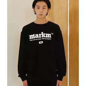 [정품] 마크엠 자켓 긴팔 맨투맨 아웃터 데일리룩 MARKM 빅 로고 크루넥 (MJIBH8401)
